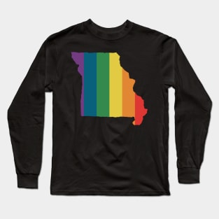 Missouri State Rainbow. Long Sleeve T-Shirt